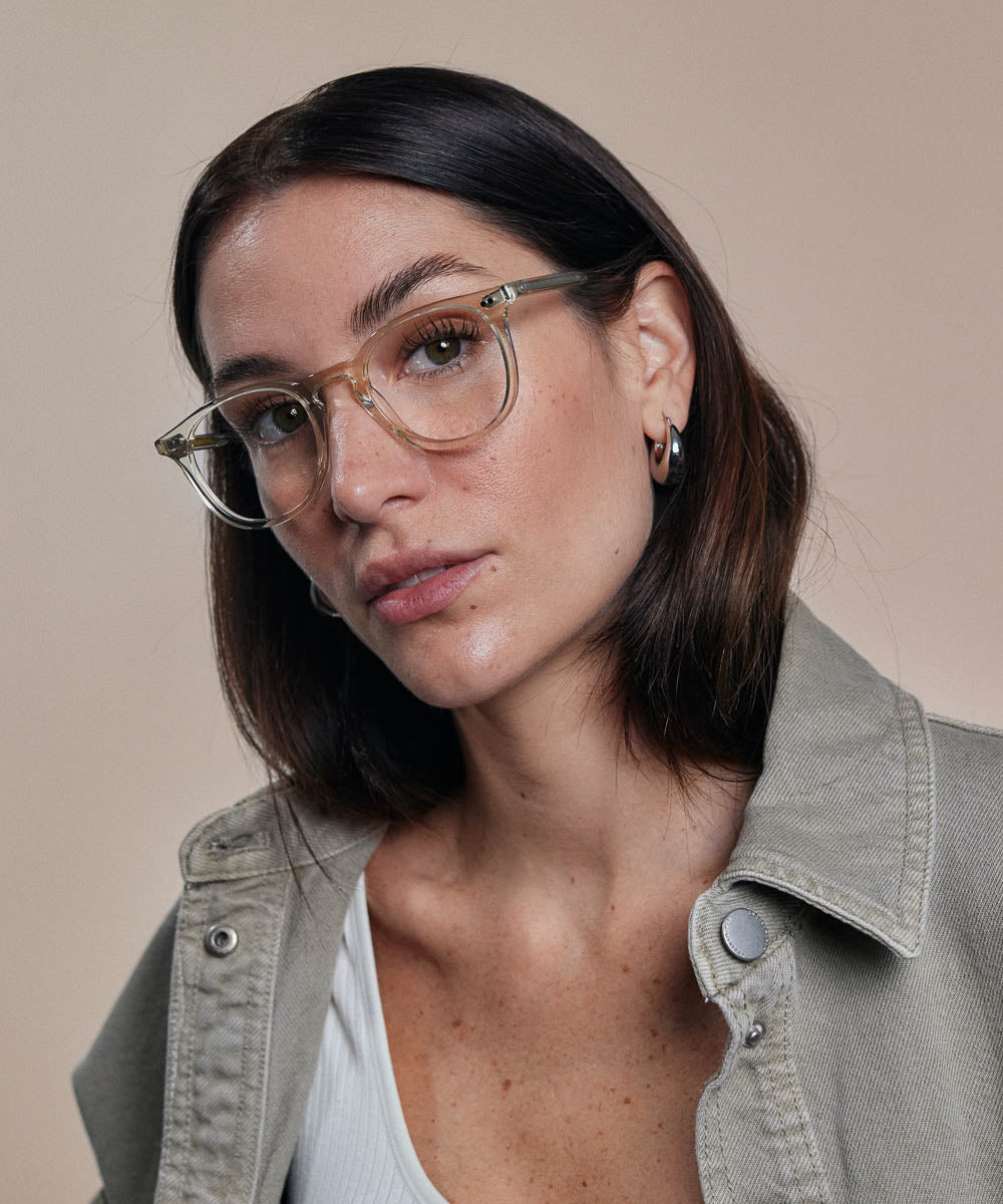 Johann Wolff Kepler Champagne Eyeglasses