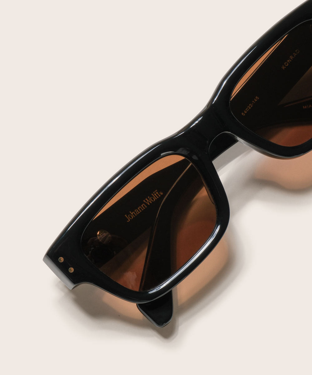 Johann Wolff Konrad Black Sunglasses