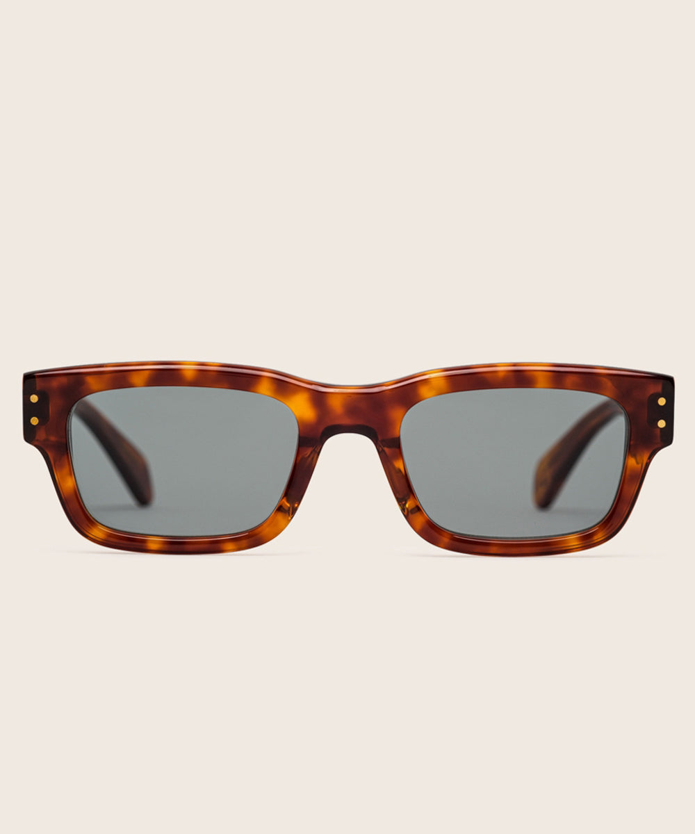 Johann Wolff Konrad Vintage Havana Teal Sunglasses