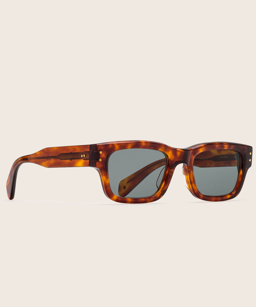 Johann Wolff Konrad Vintage Havana Teal Sunglasses