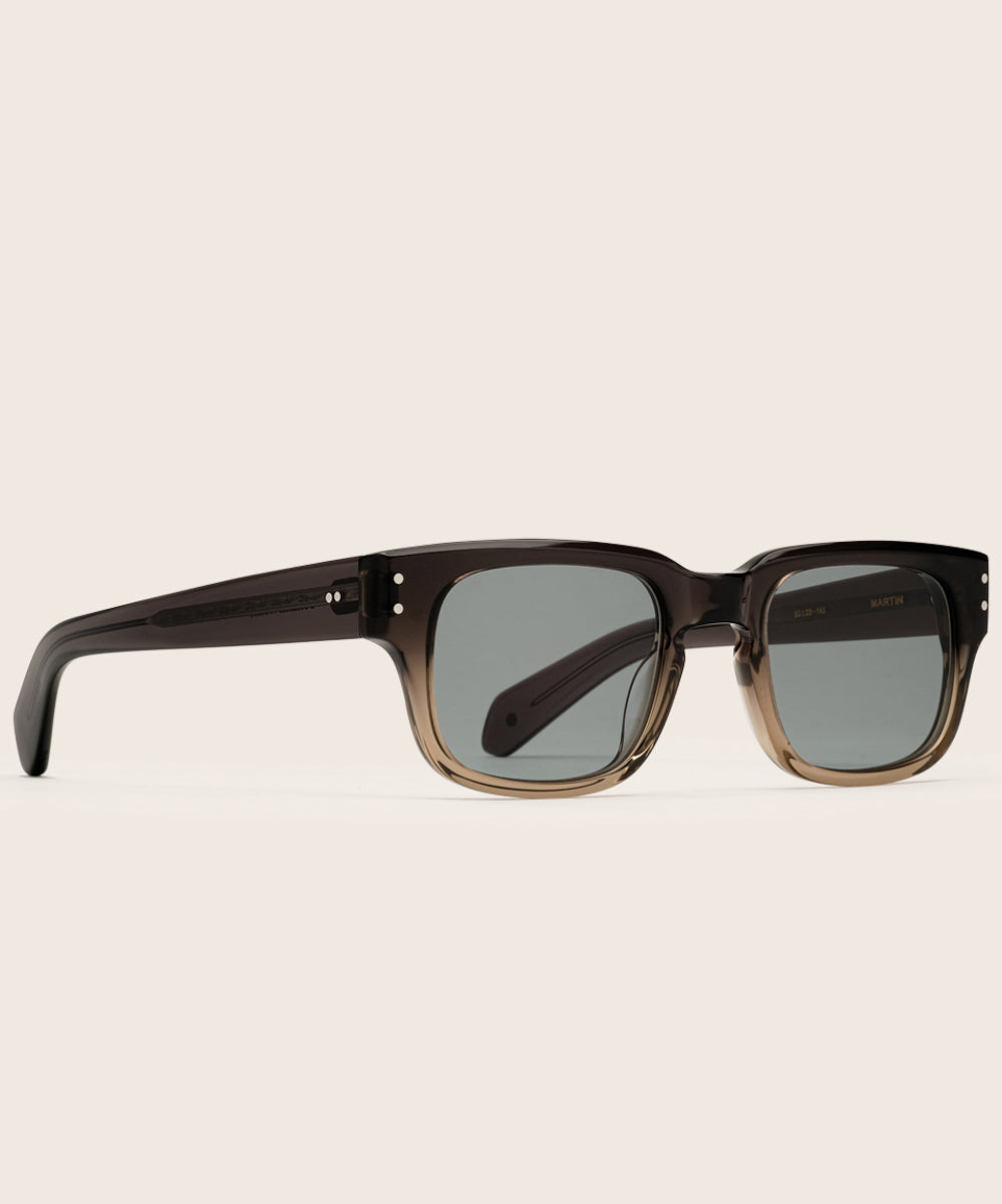 Johann Wolff Martin Black Fade Teal Sunglasses