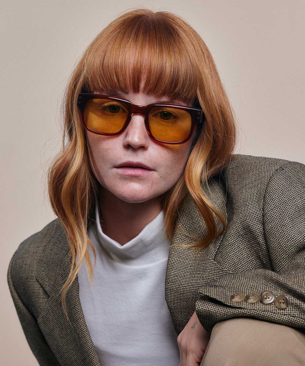 Johann Wolff Martin Hickory Burnt Yellow Sunglasses