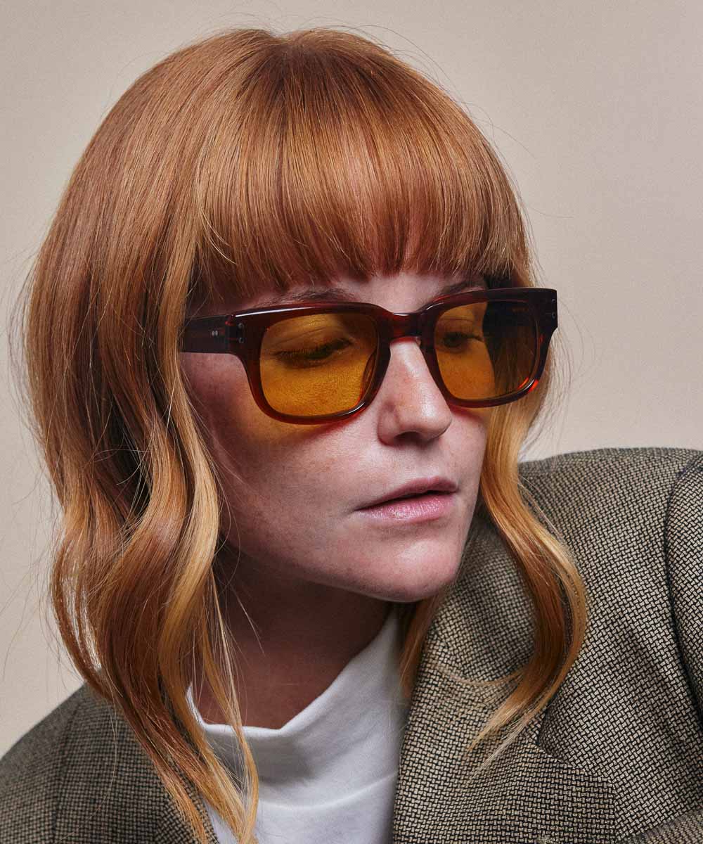 Johann Wolff Martin Hickory Burnt Yellow Sunglasses