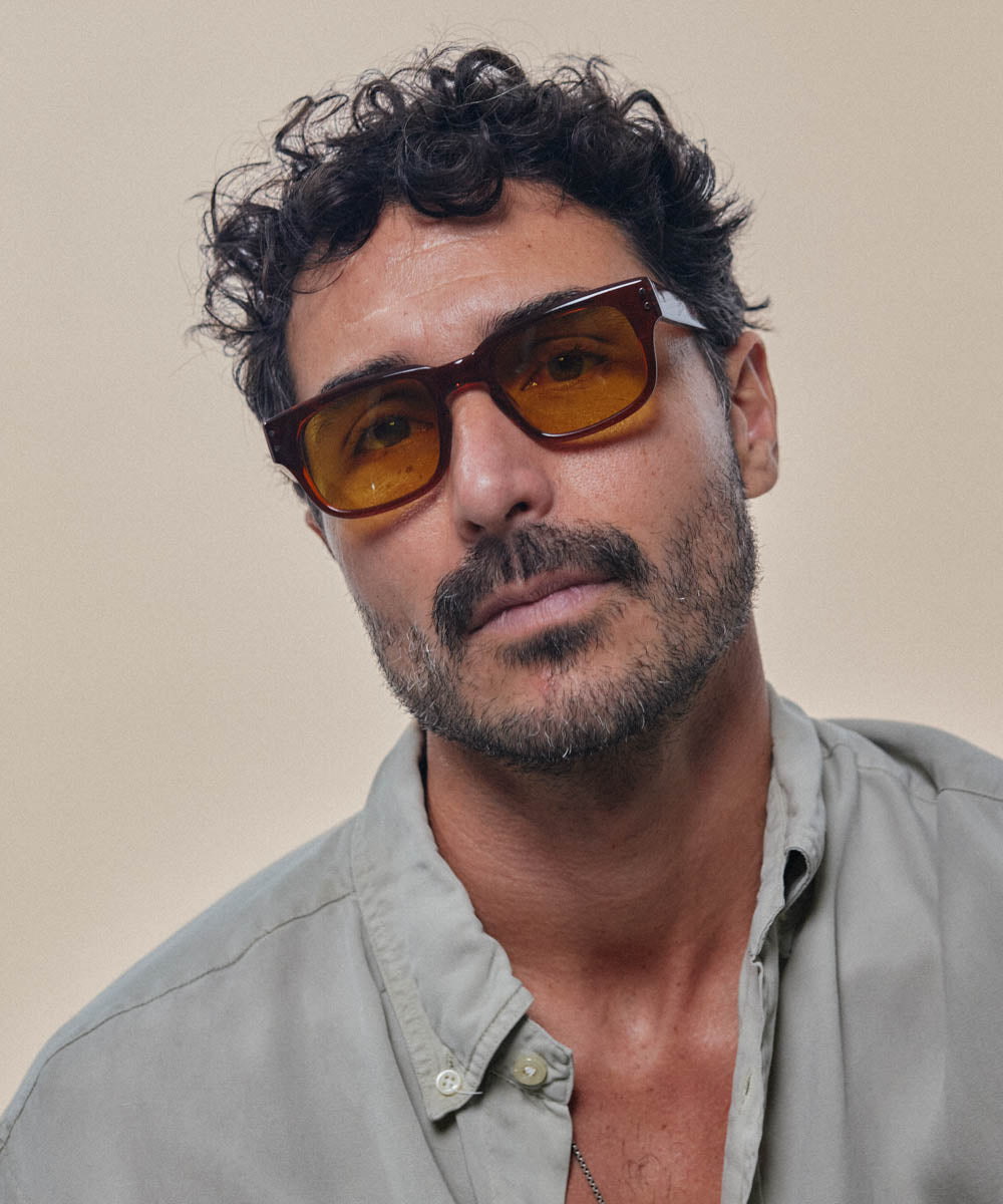 Johann Wolff Martin Hickory Burnt Yellow Sunglasses