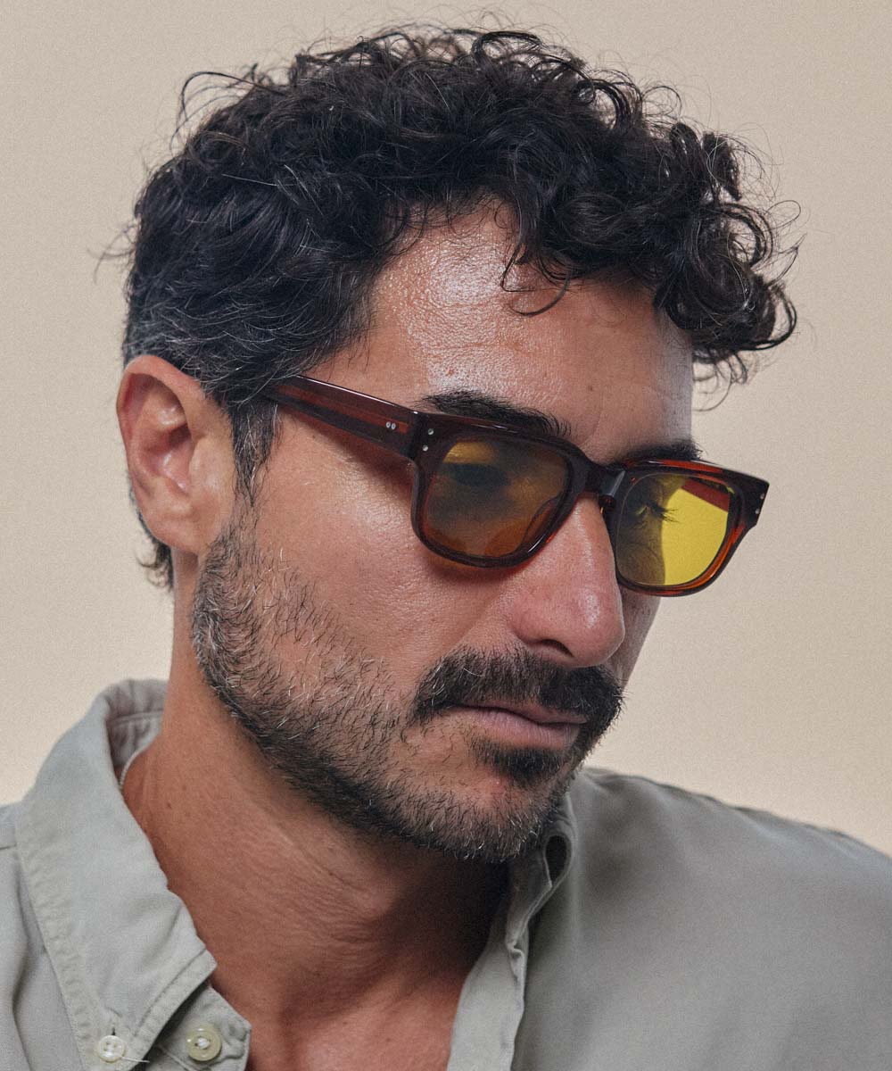 Johann Wolff Martin Hickory Burnt Yellow Sunglasses