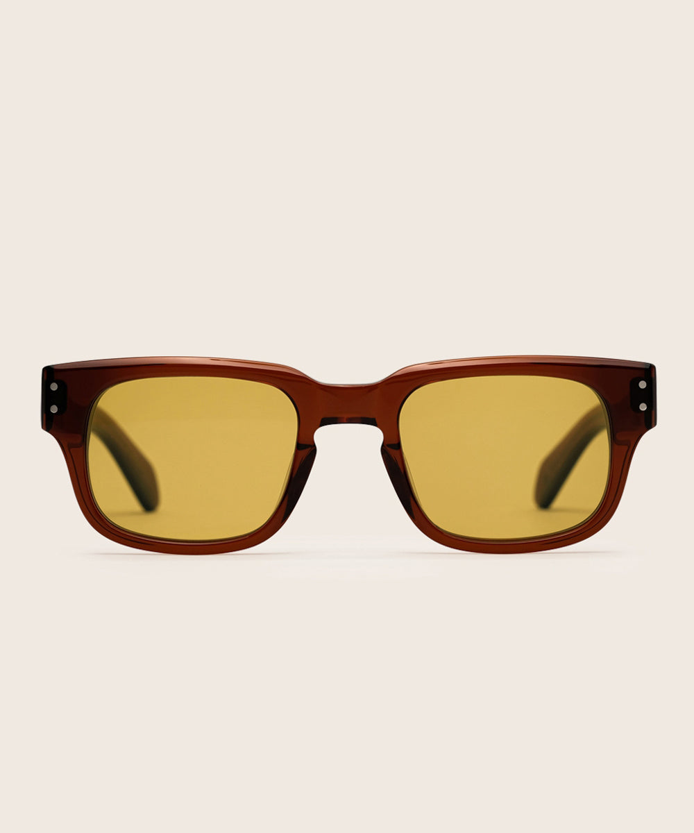 Johann Wolff Martin Hickory Burnt Yellow Sunglasses