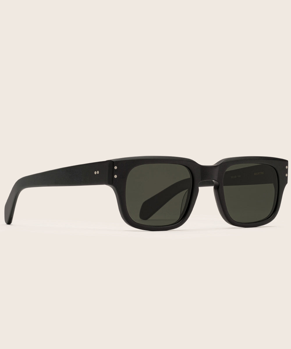 Johann Wolff Martin Matte Black Sunglasses