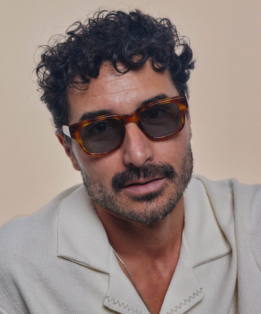 Johann Wolff Martin Vintage Tortoise Teal Sunglasses