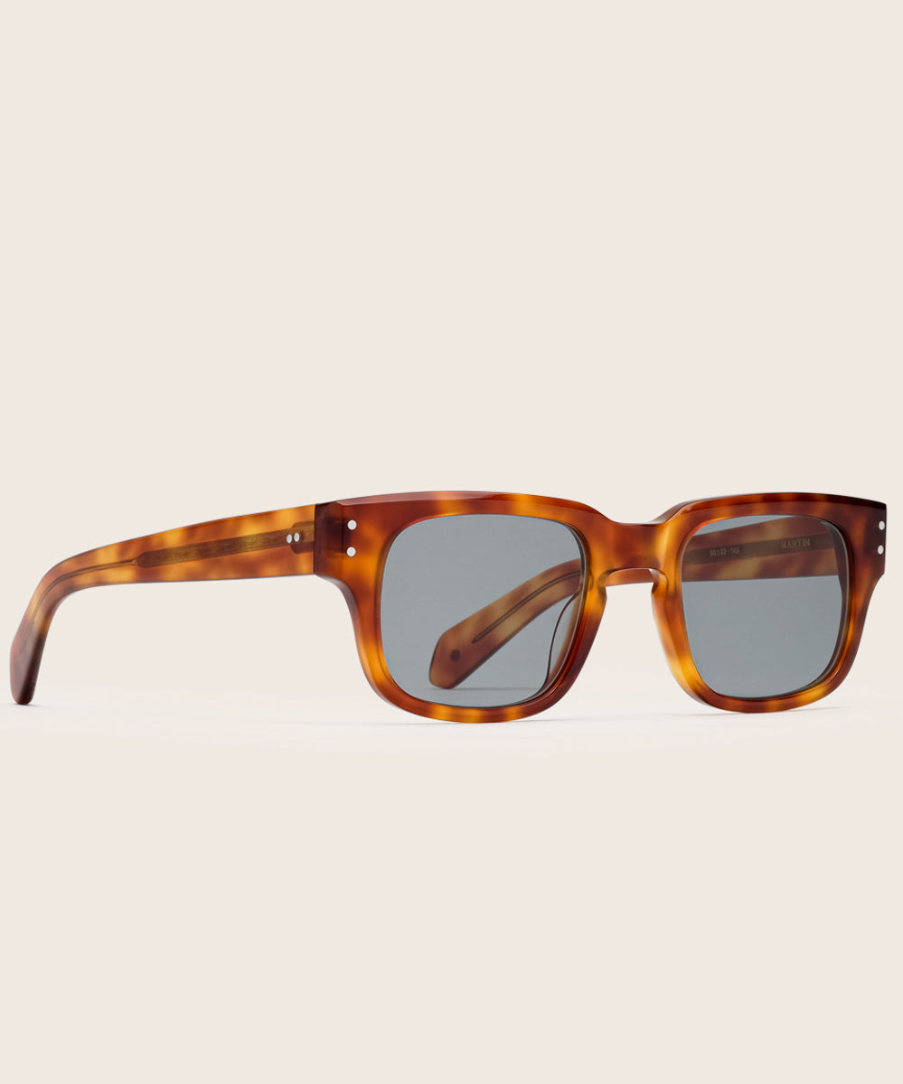 Johann Wolff Martin Vintage Tortoise Teal Sunglasses