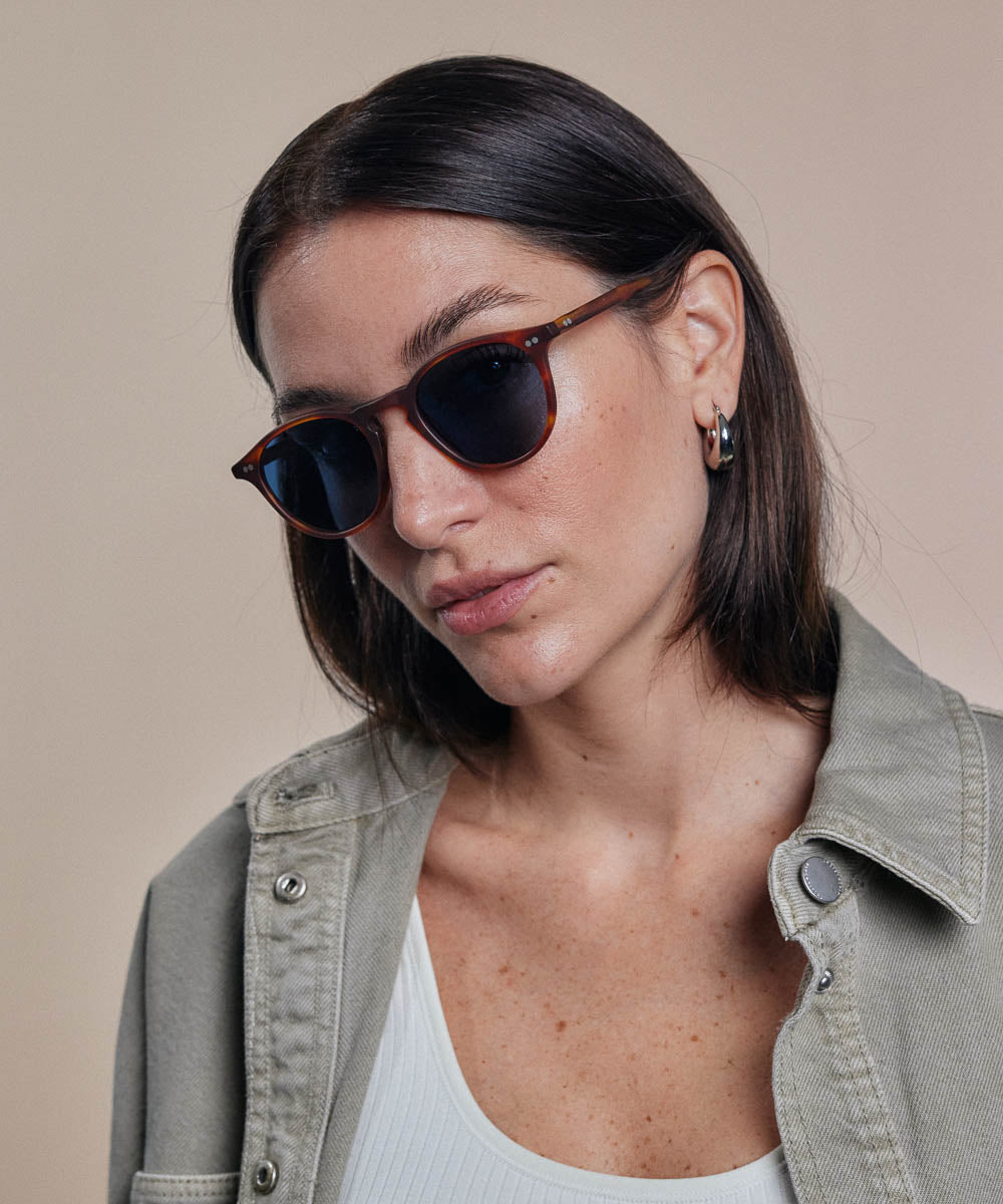 Johann Wolff Otto Havana Matte Sunglasses
