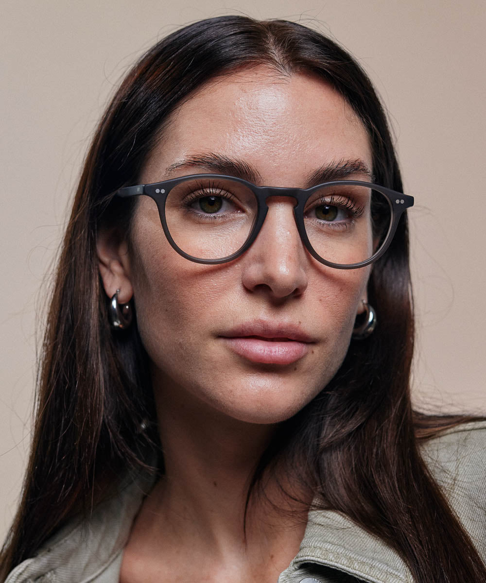 Johann Wolff Otto Matte Smoke Eyeglasses