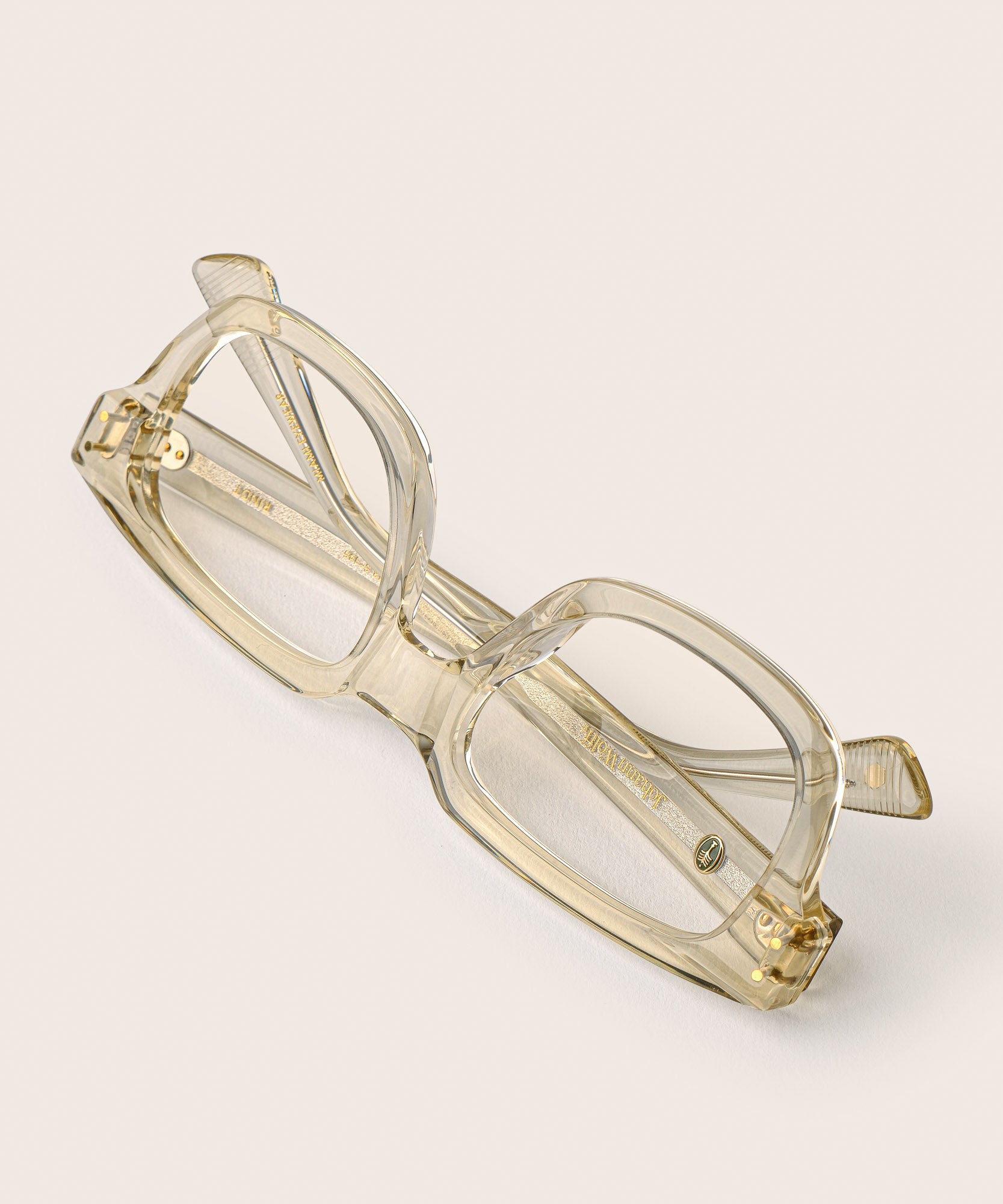 johann wolff rindt champagne eyeglasses