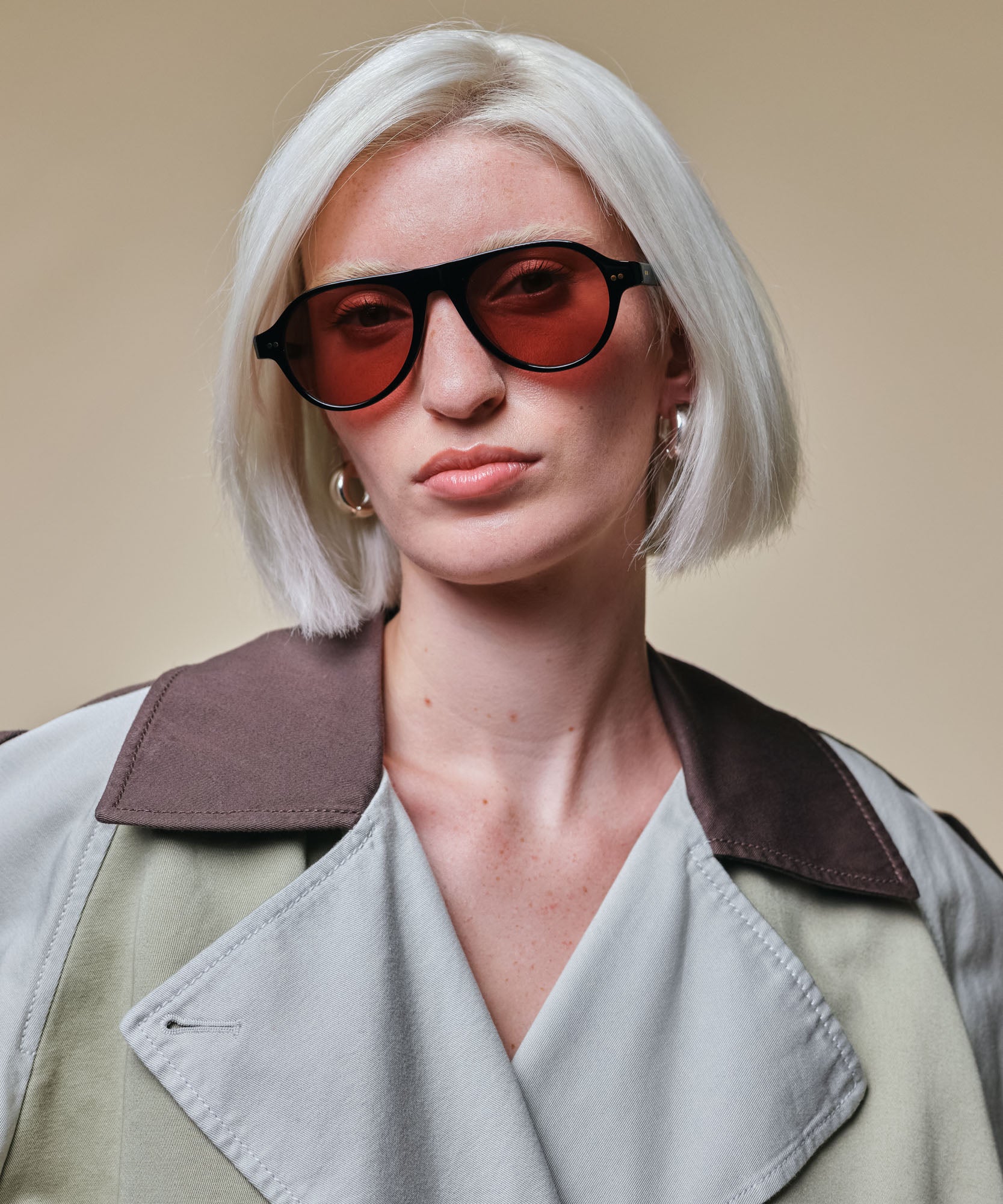 johann wolff schnell black burgundy sunglasses