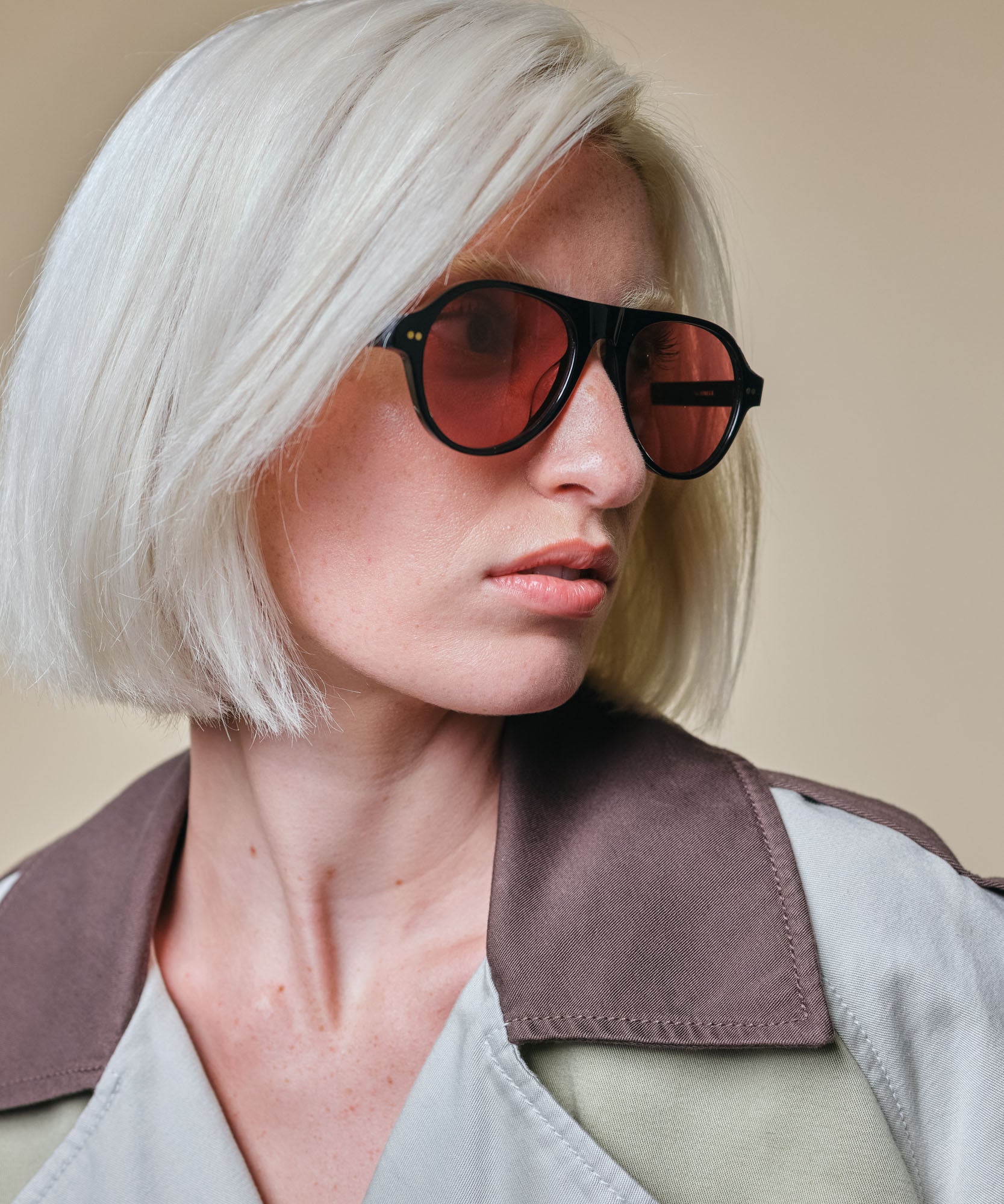 johann wolff schnell black burgundy sunglasses