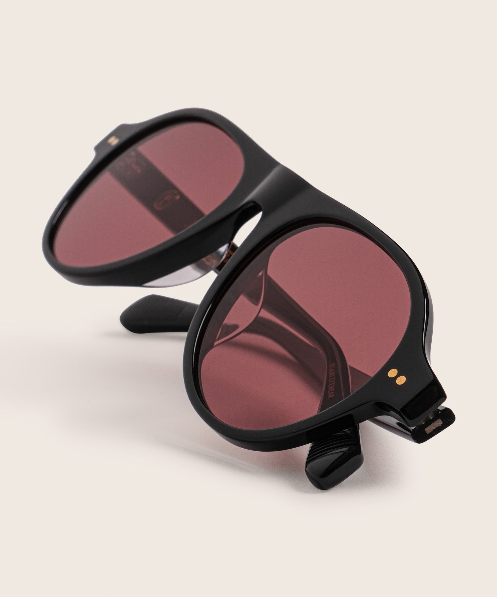 johann wolff schnell black burgundy sunglasses