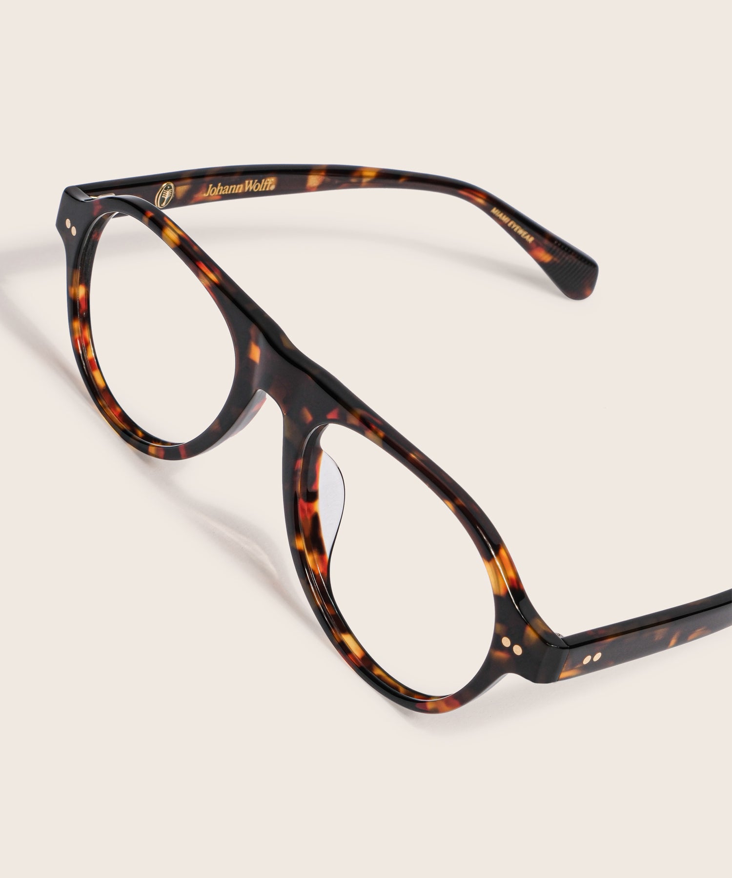 johann wolff schnell dark havana eyeglasses