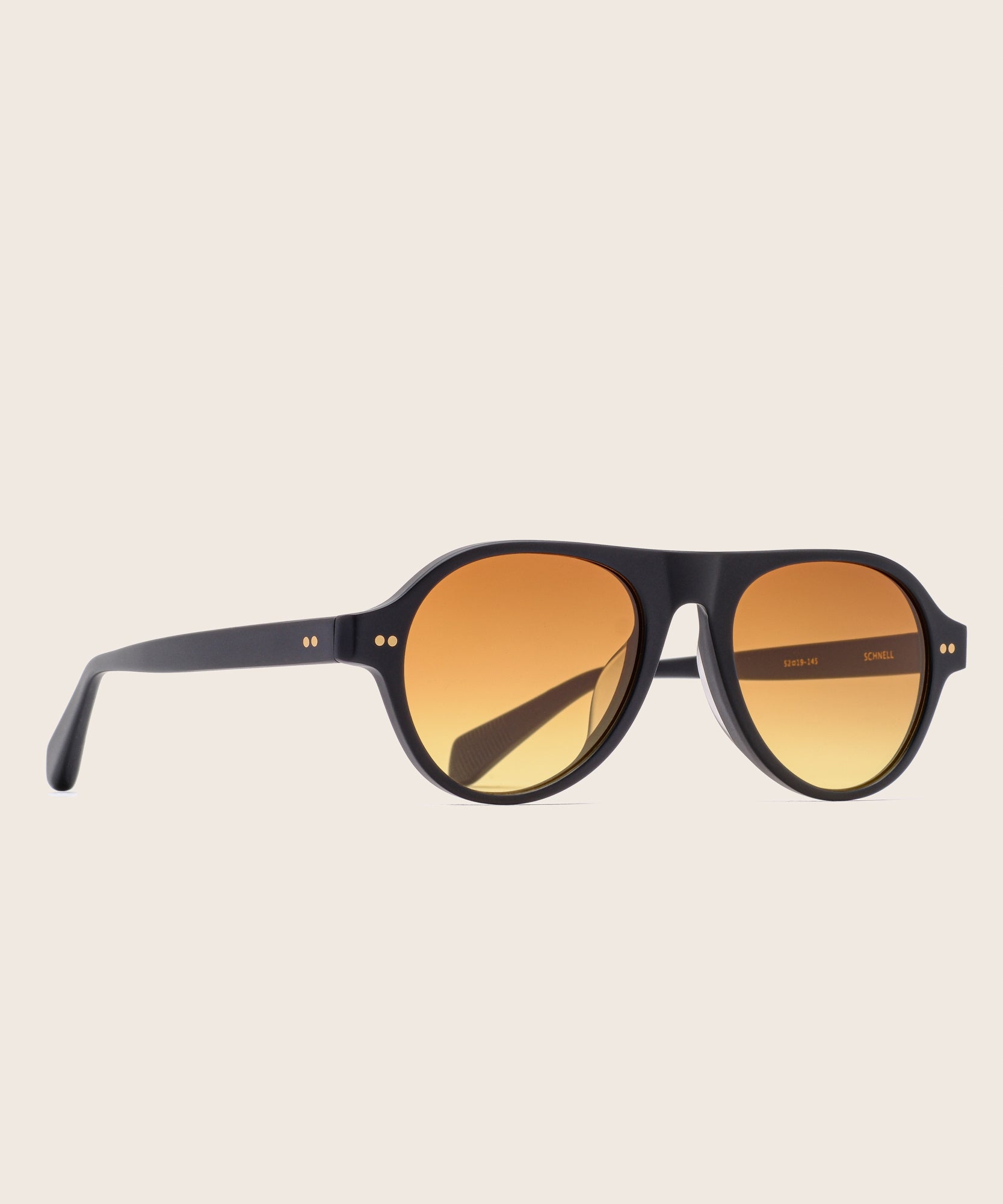 johann wolff schnell matte black sunset sunglasses