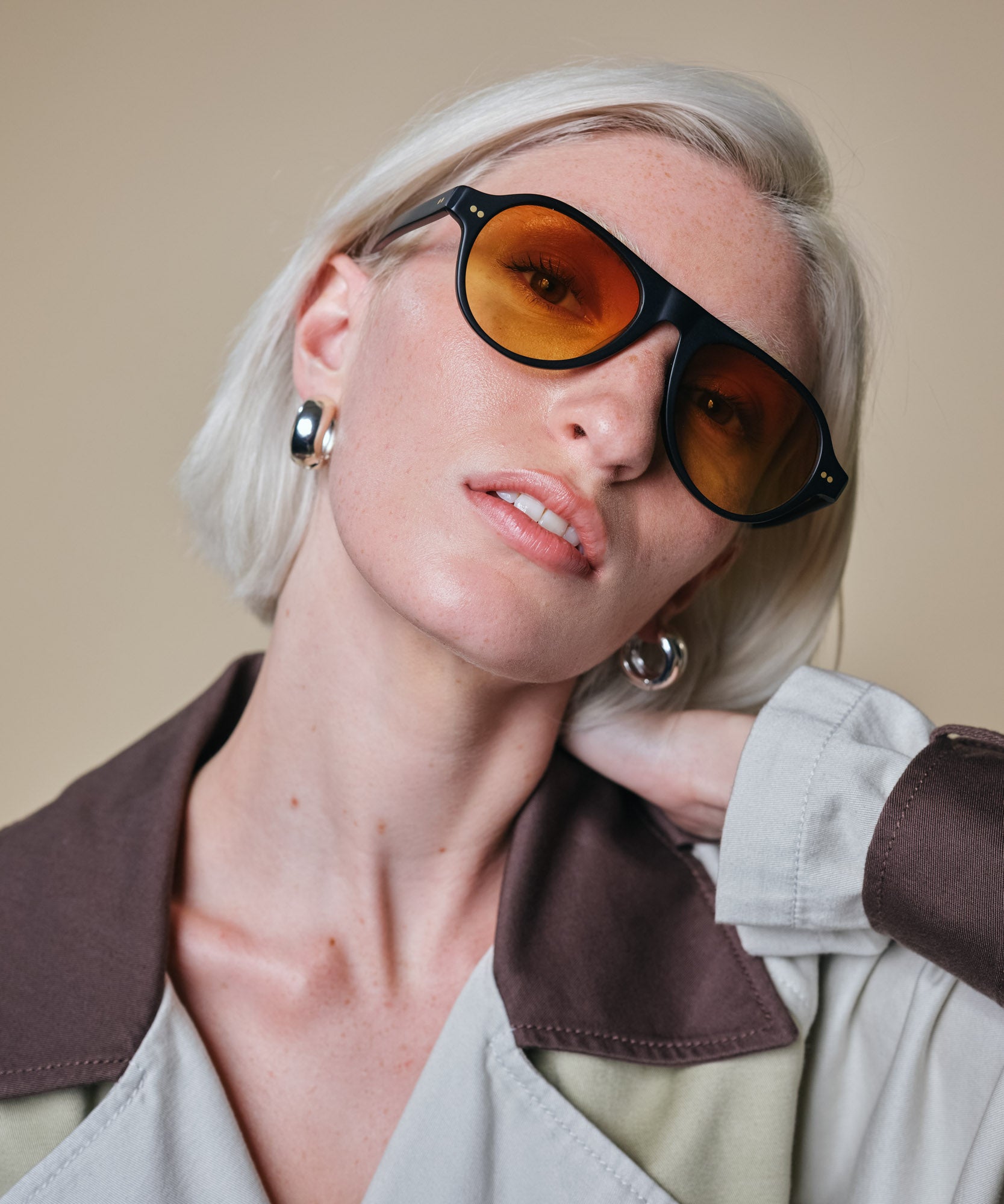 johann wolff schnell matte black sunset sunglasses