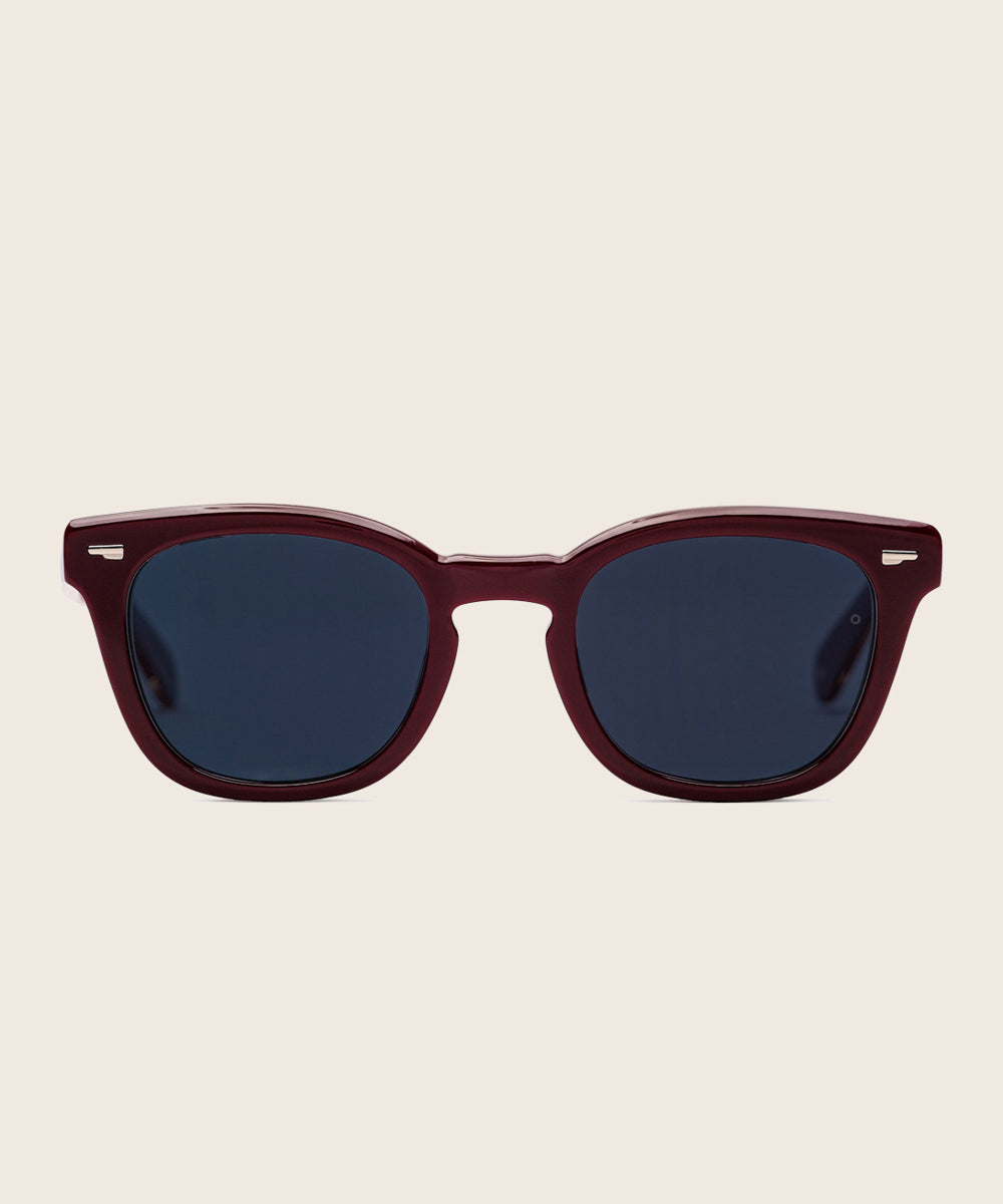 Johann Wolff Silver Arrow Burgundy Sunglasses