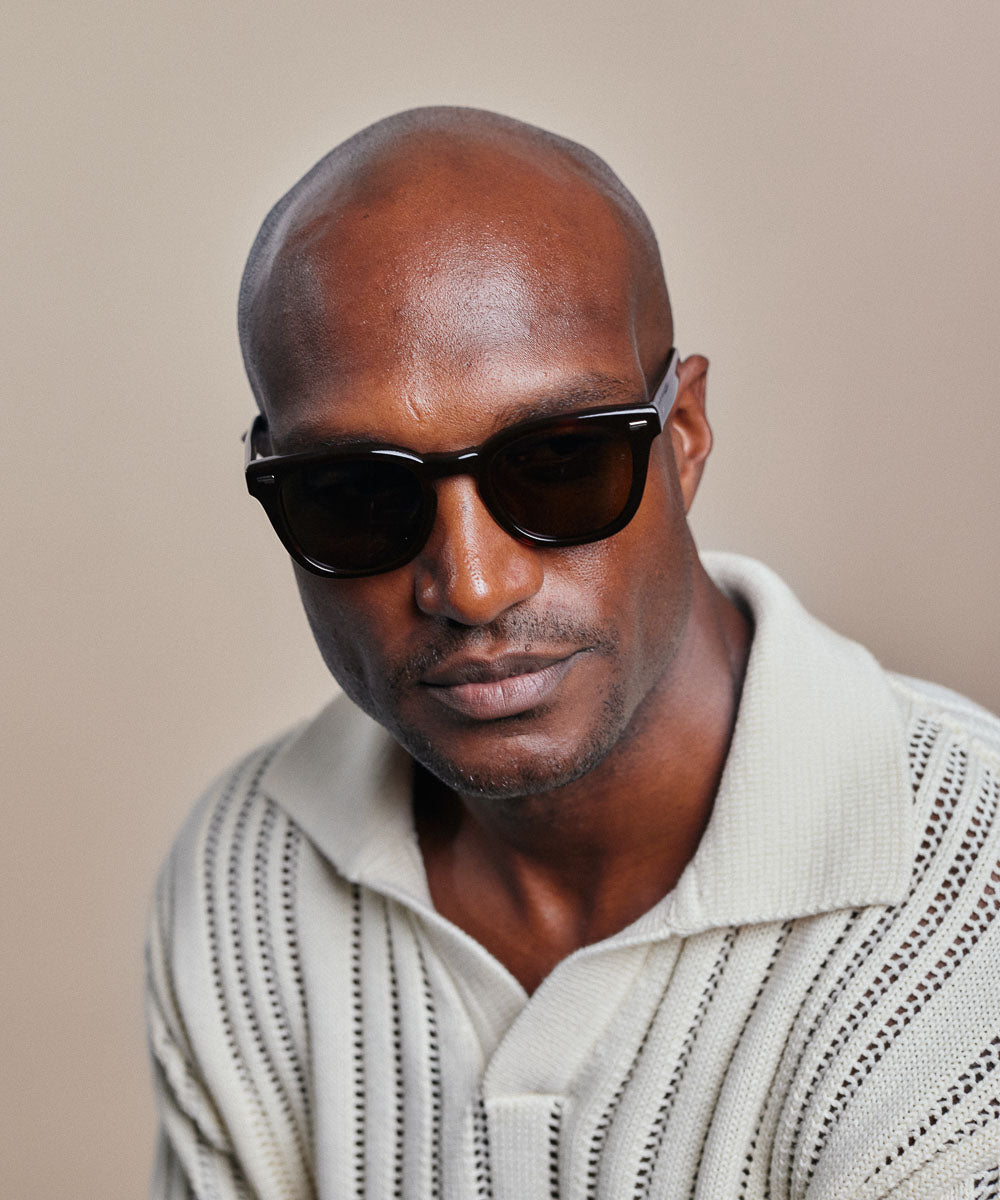 Johann Wolff Silver Arrow Dark Havana Sunglasses