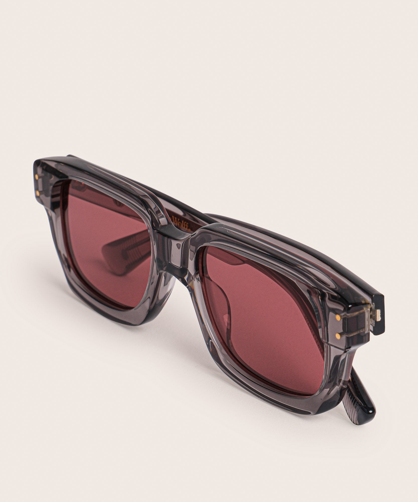 johann wolff rindt slate burgundy sunglasses