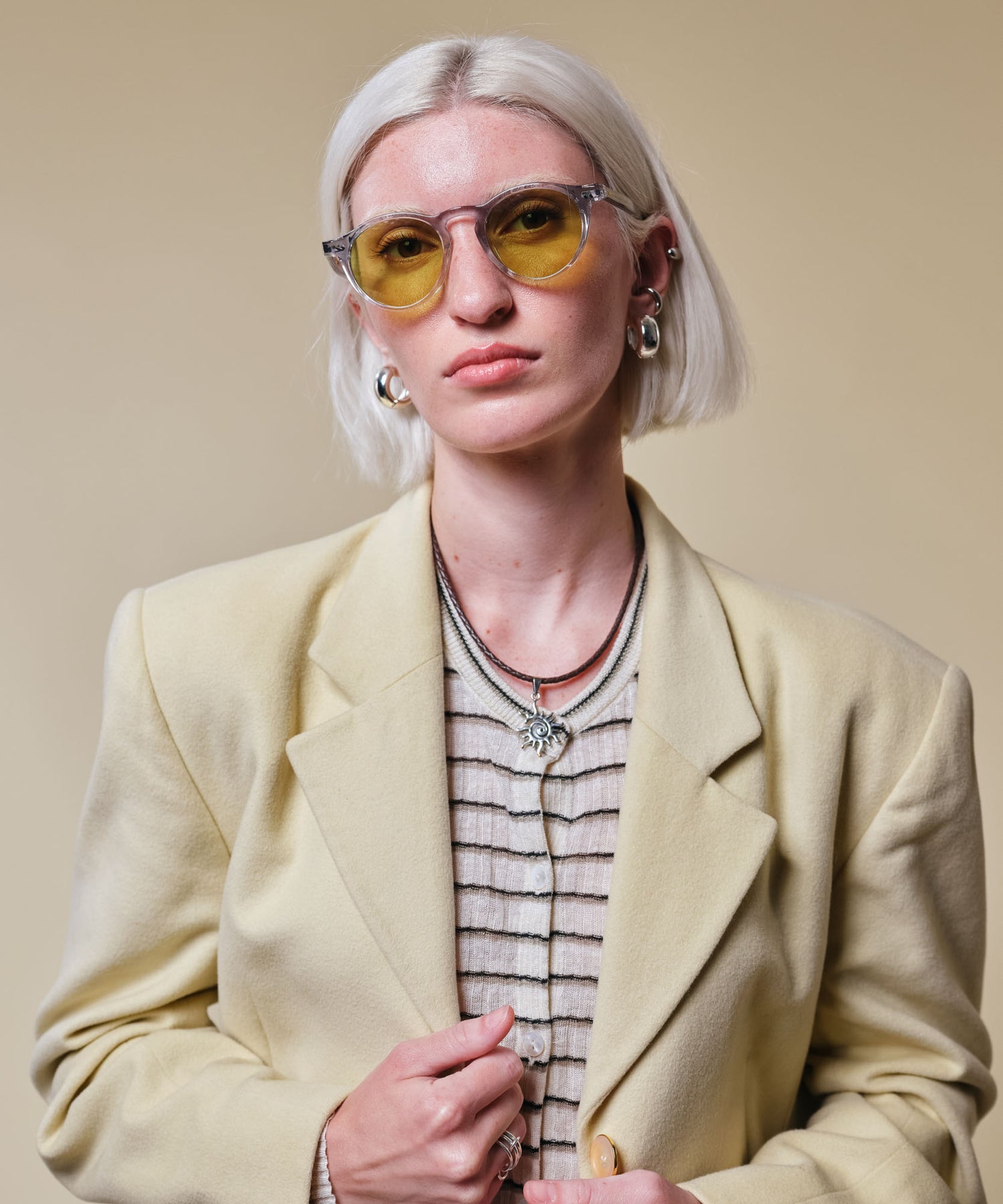 johann wolff walter fog lime sunglasses