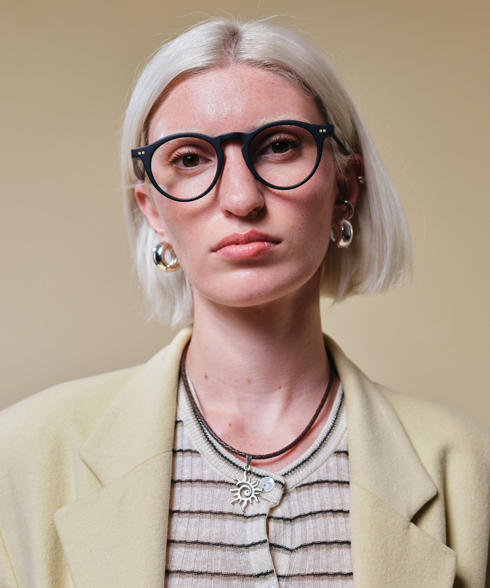 johann wolff walter matte black eyeglasses