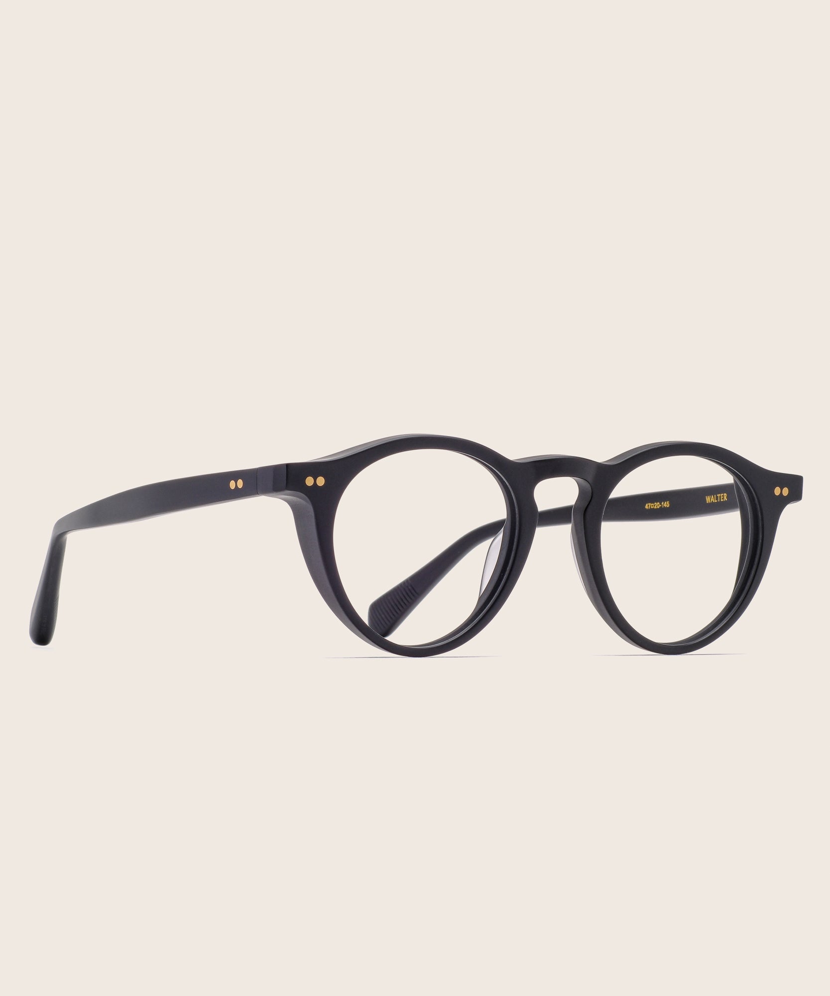 johann wolff walter matte black eyeglasses