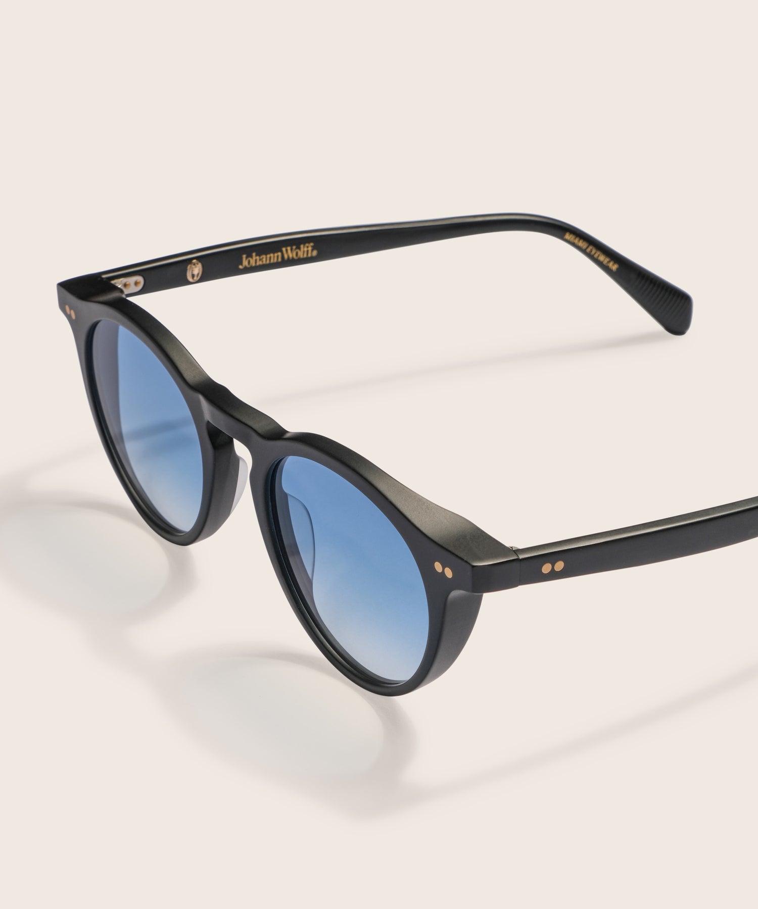 johann wolff walter matte black sky sunglasses