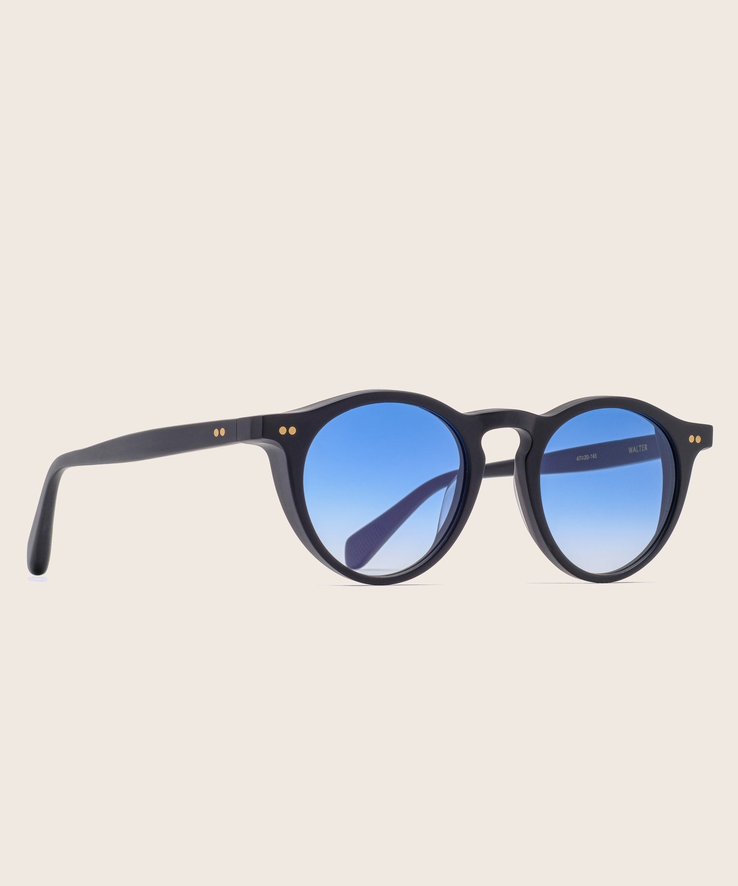 johann wolff walter matte black sky sunglasses