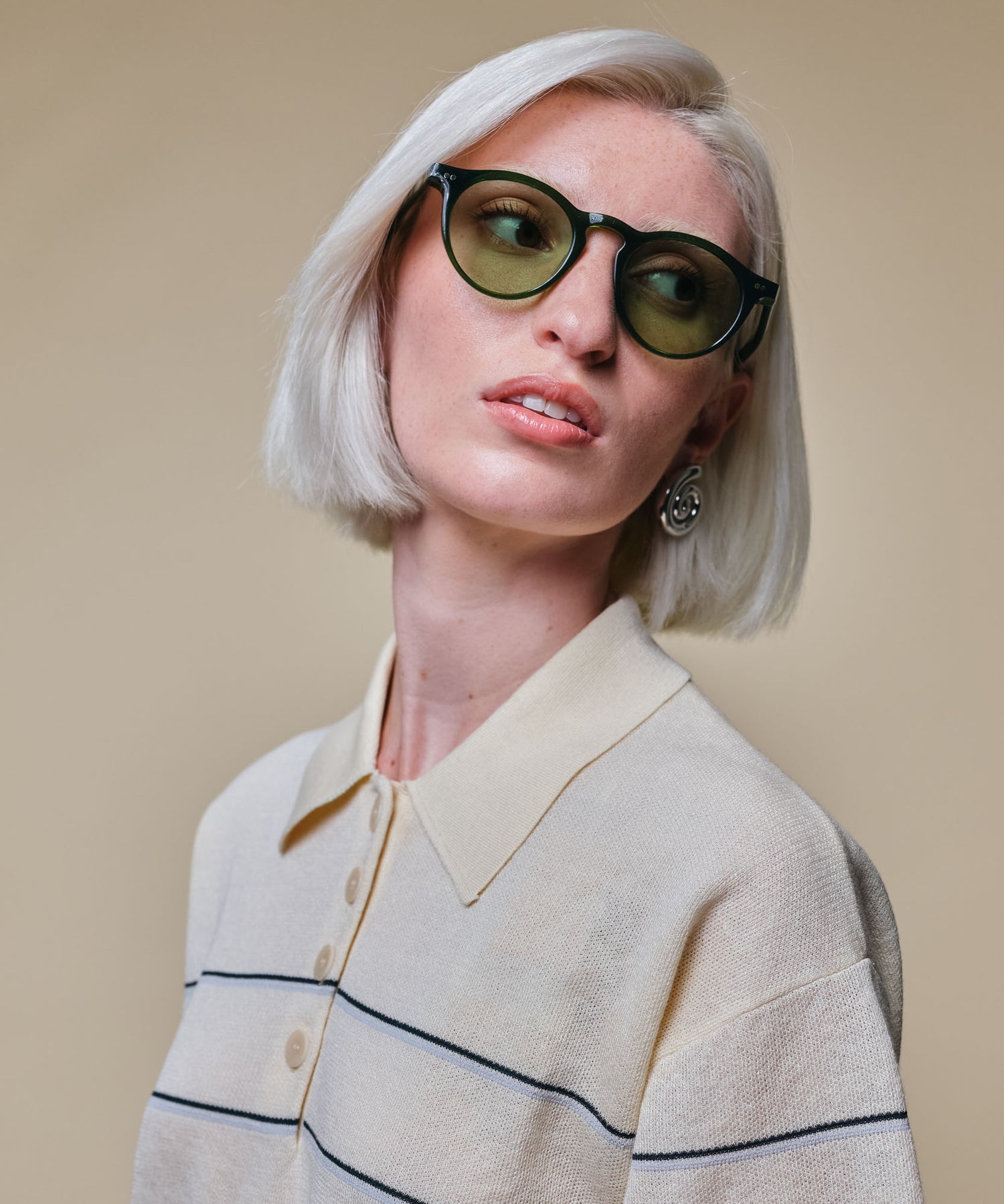 johann wolff walter palm green sunglasses