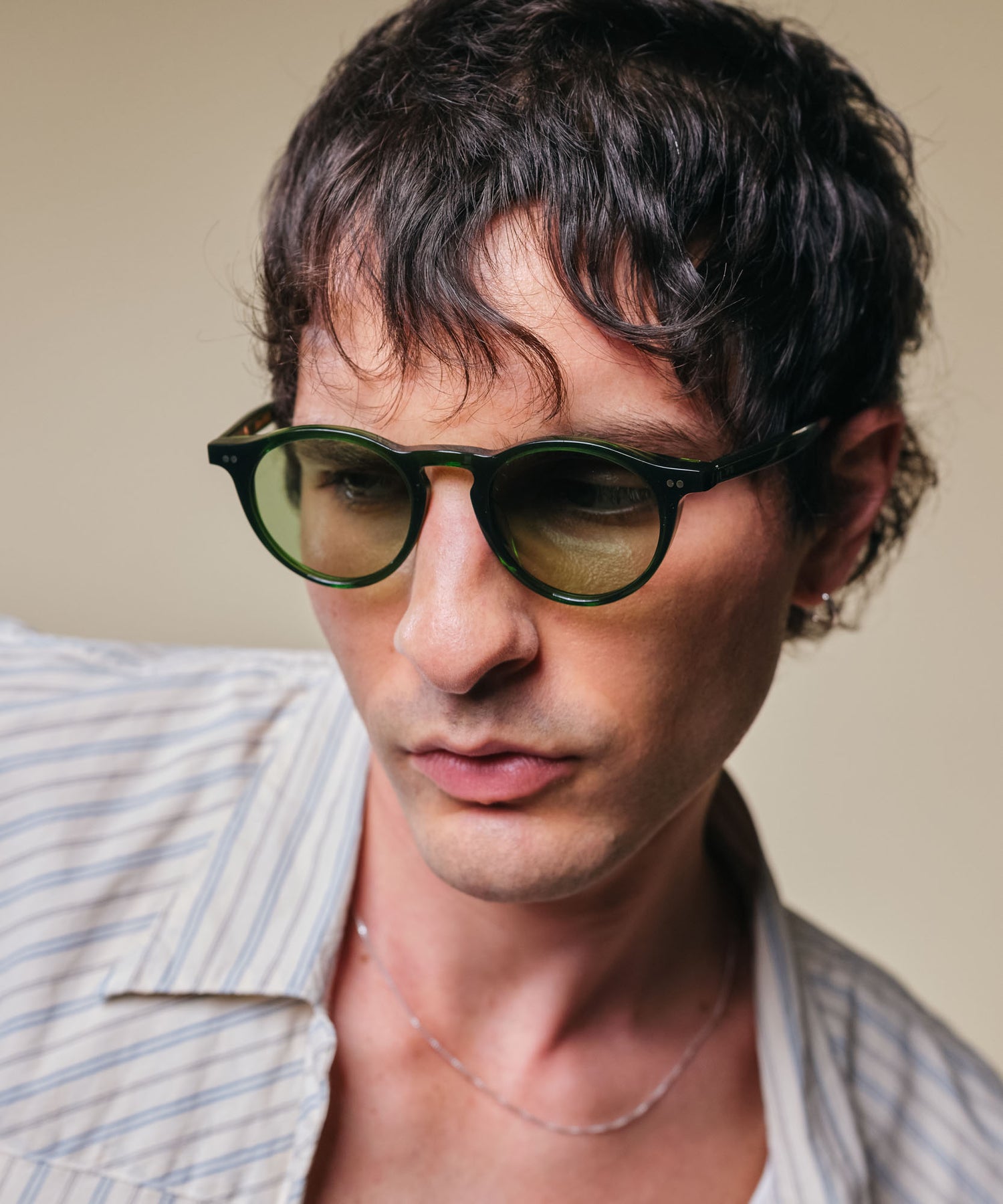 johann wolff walter palm green sunglasses