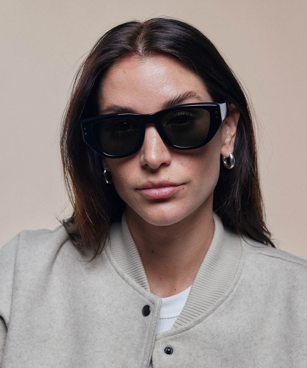 Johann Wolff Weimar Black Sunglasses