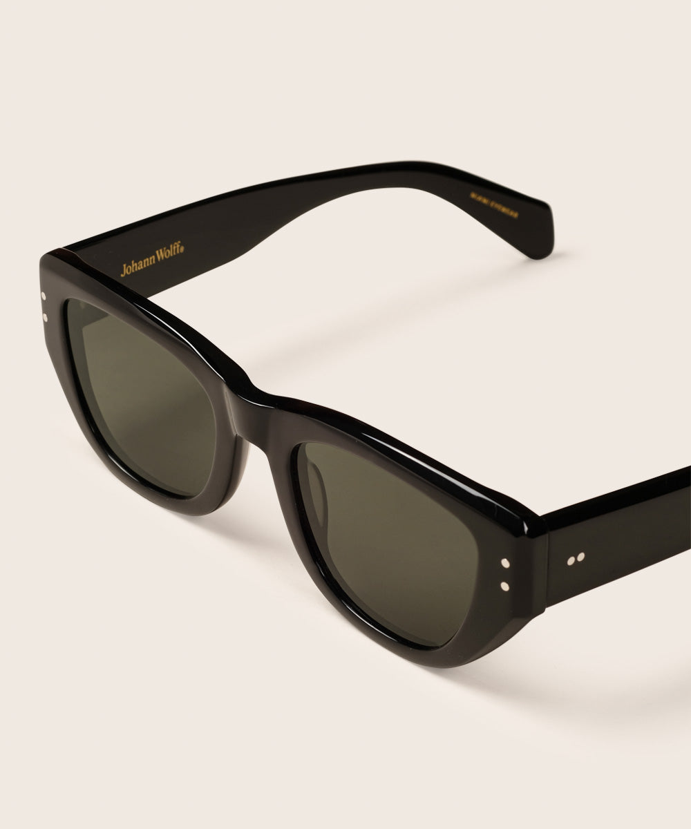 Johann Wolff Weimar Black Sunglasses