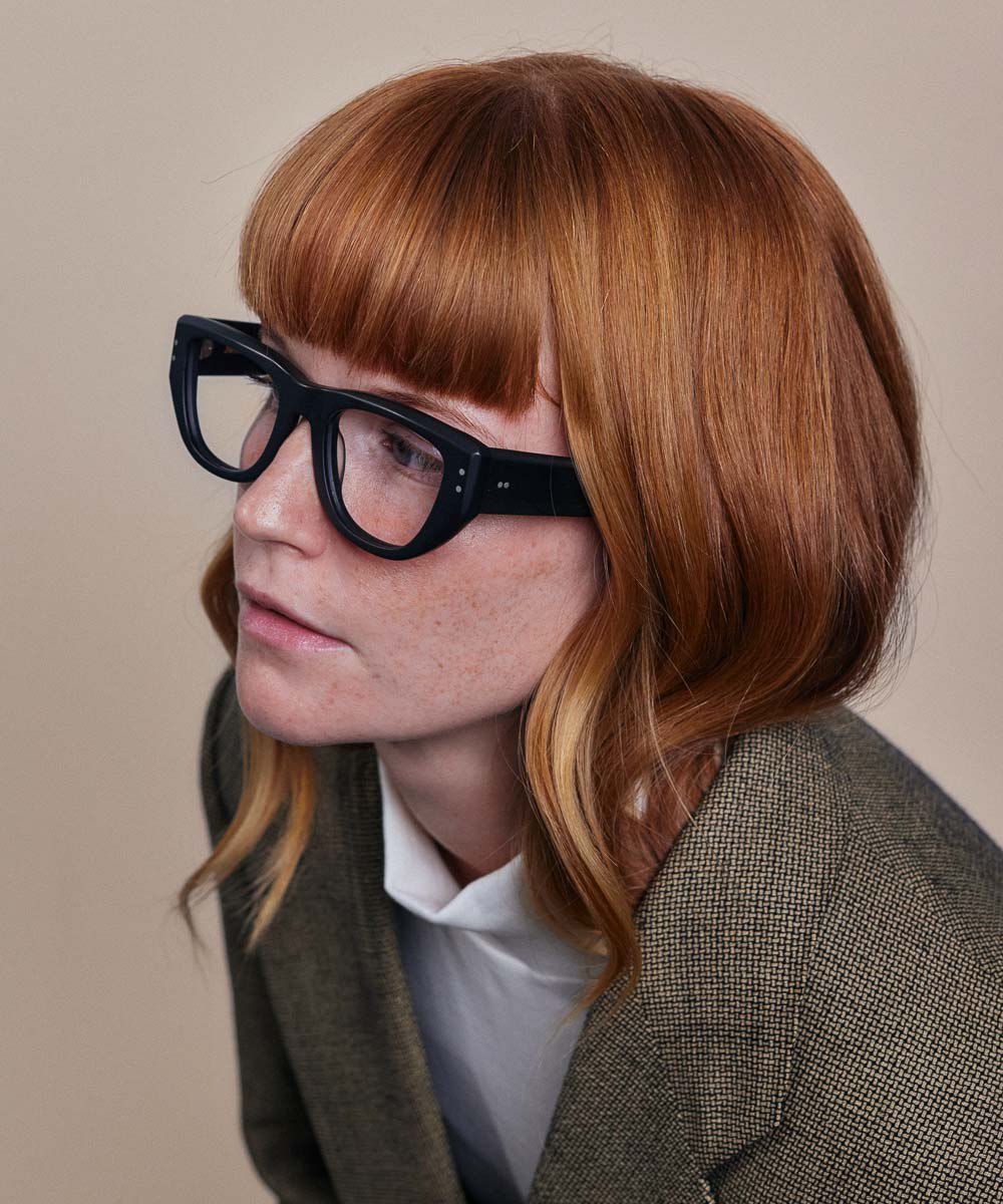 Johann Wolff Weimar Matte Black Eyeglasses