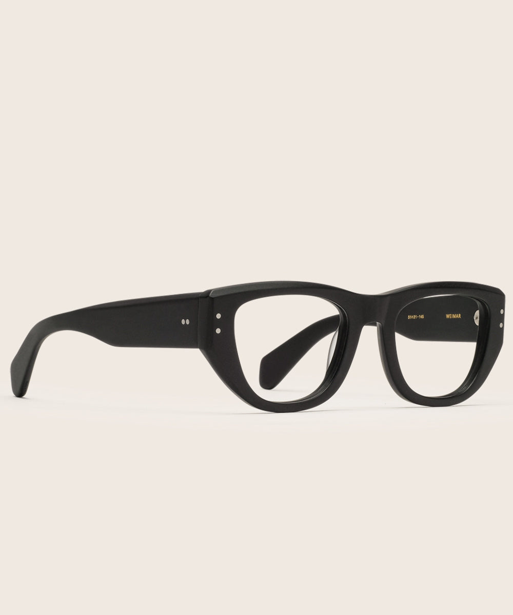 Johann Wolff Weimar Matte Black Eyeglasses