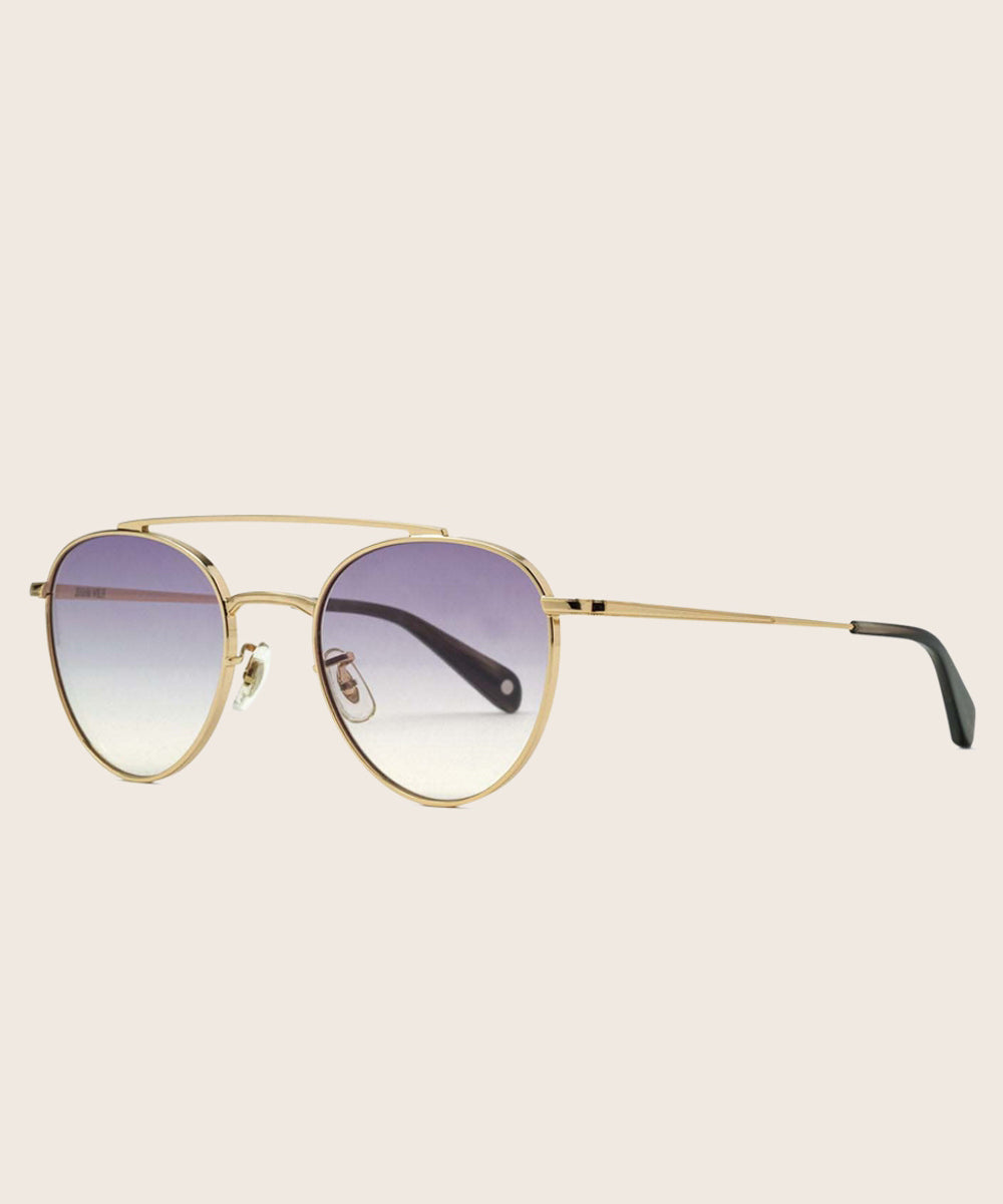 Johann Wolff Zeppelin Gold Interstellar Sunglasses