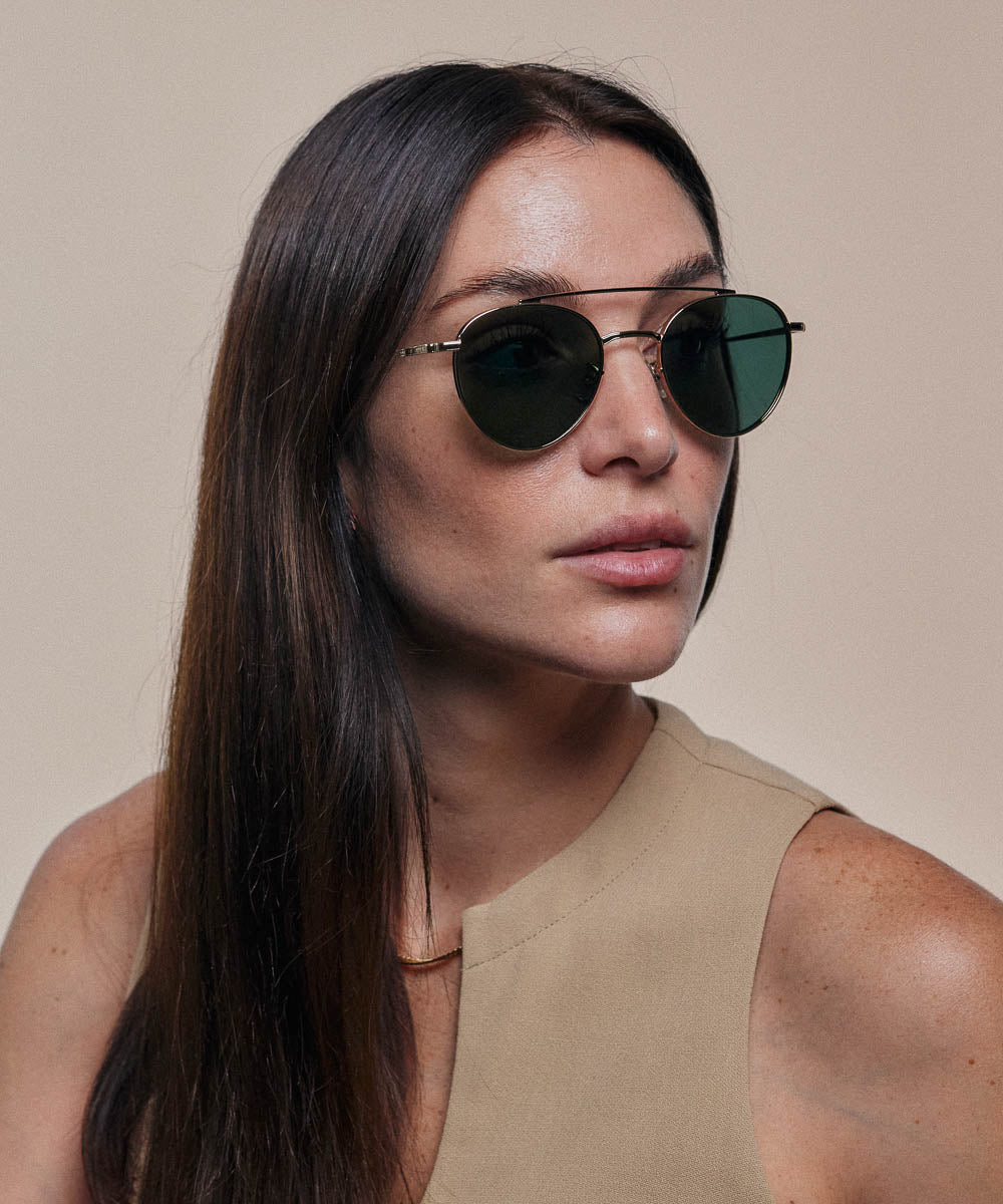 Johann Wolff Zeppelin Gold Sunglasses