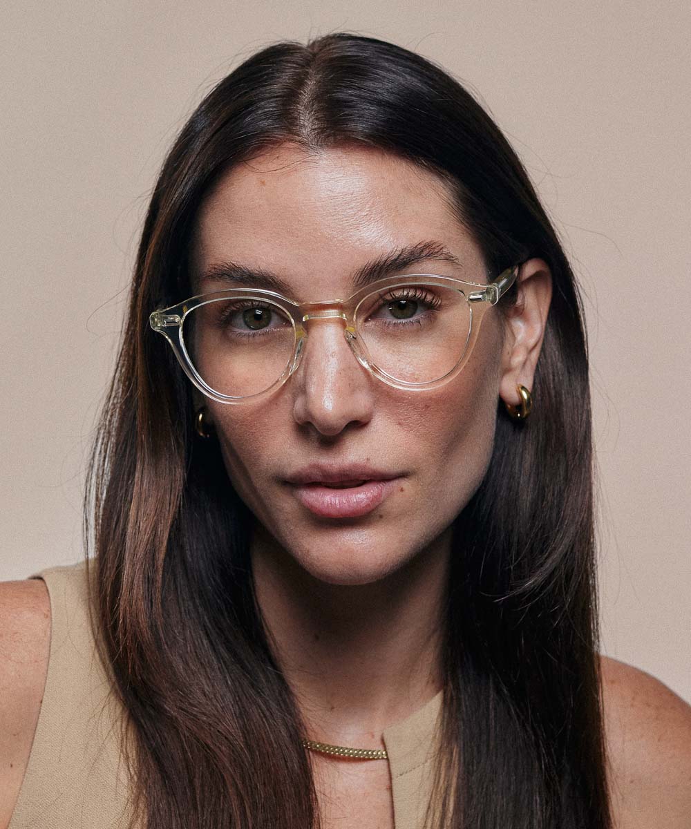 Johann Wolff Zhan Champagne Eyeglasses