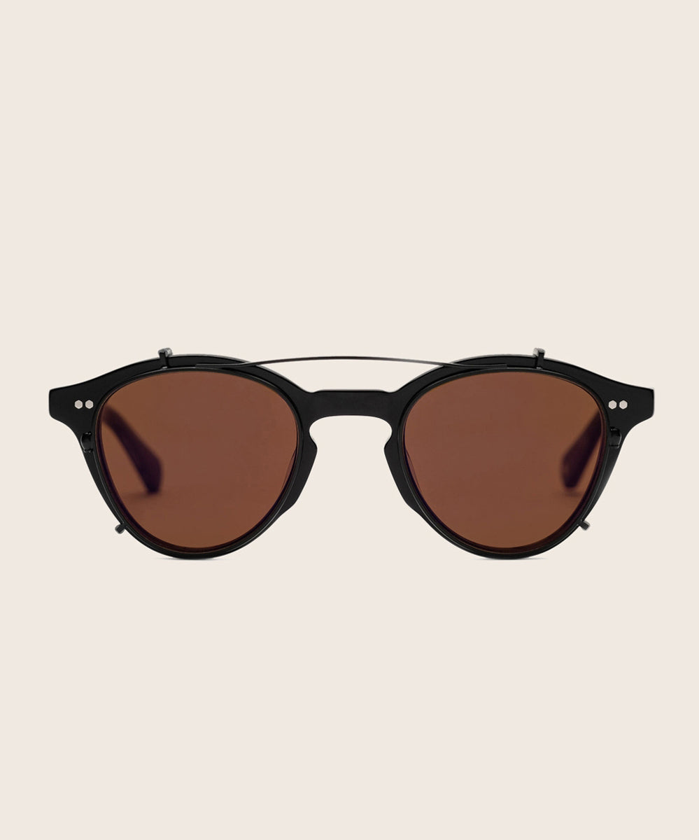 Johann Wolff Zhan Matte Black Brown Mirror Clip