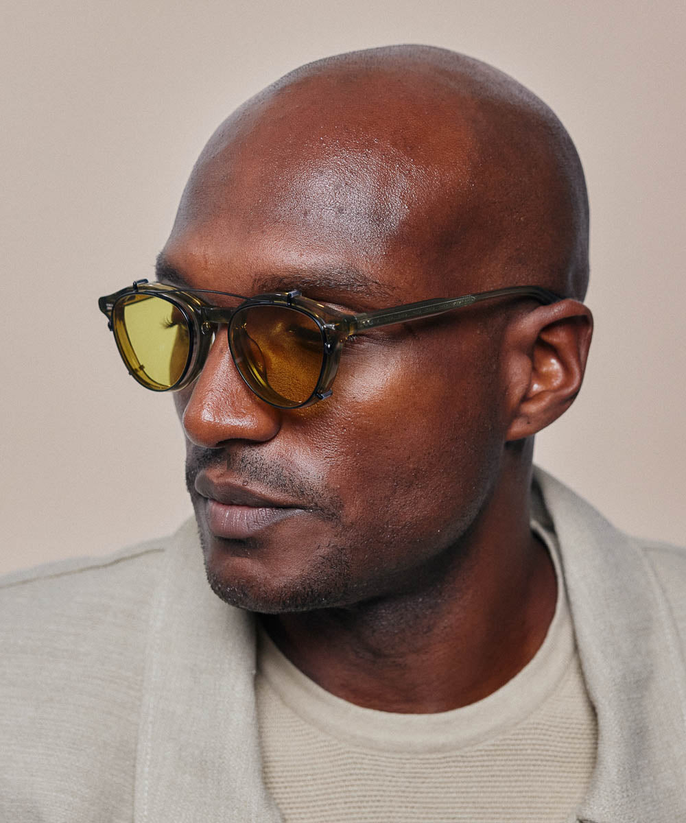 Johann Wolff Zhan Matte Black Burnt Yellow Clip