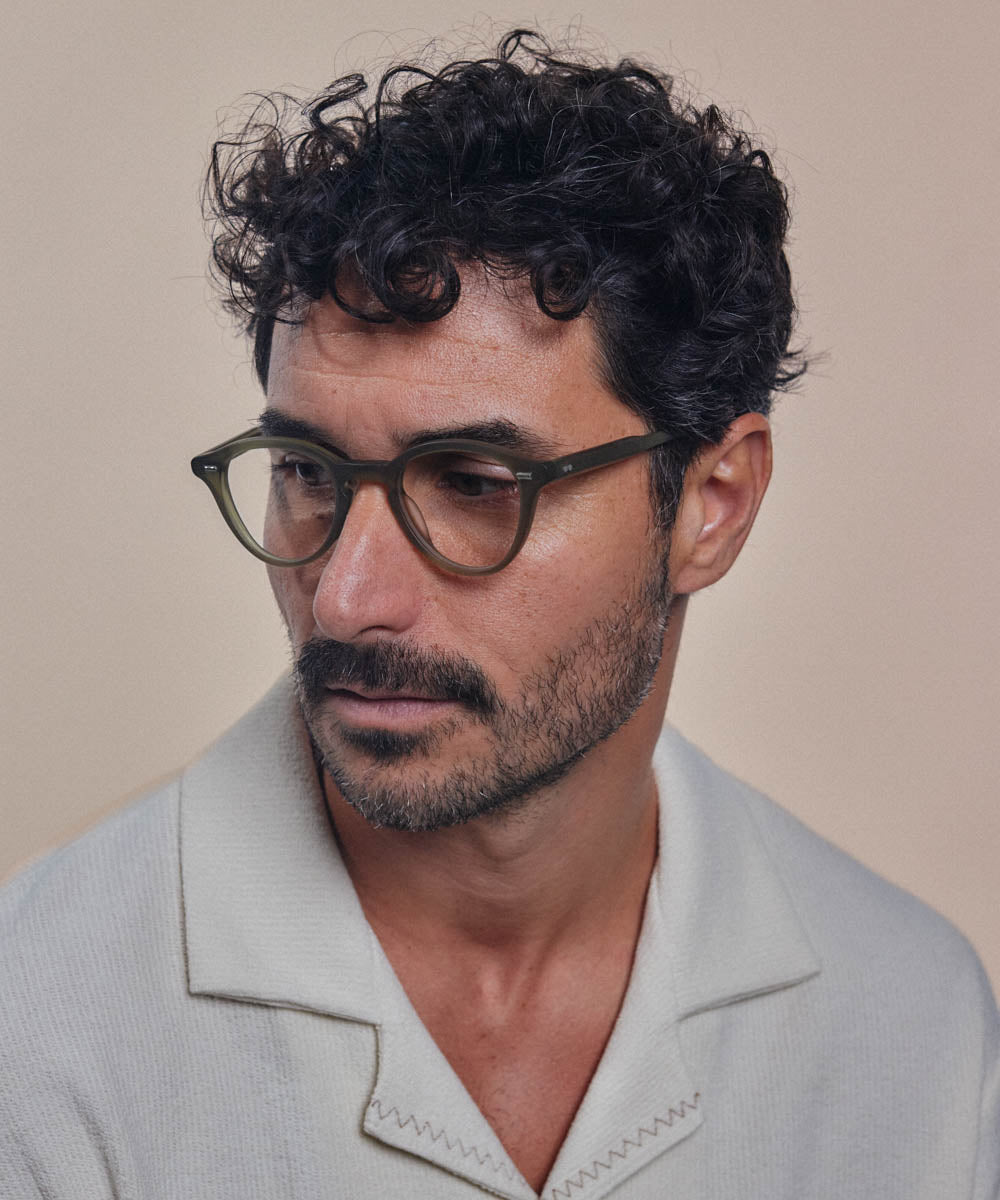 Johann Wolff Zhan Matte Olive Eyeglasses
