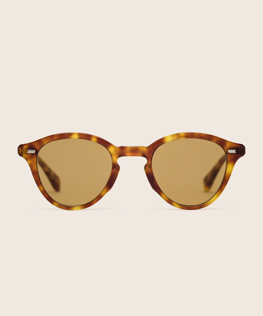 Johann Wolff Zhan Vintage Tortoise Bunt Yellow Sunglasses