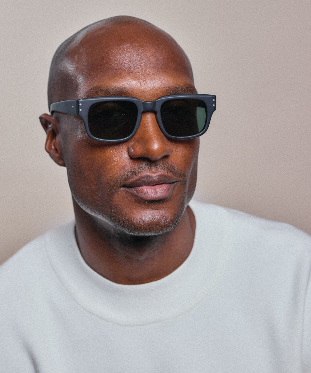 Johann Wolff Martin Matte Black Sunglasses