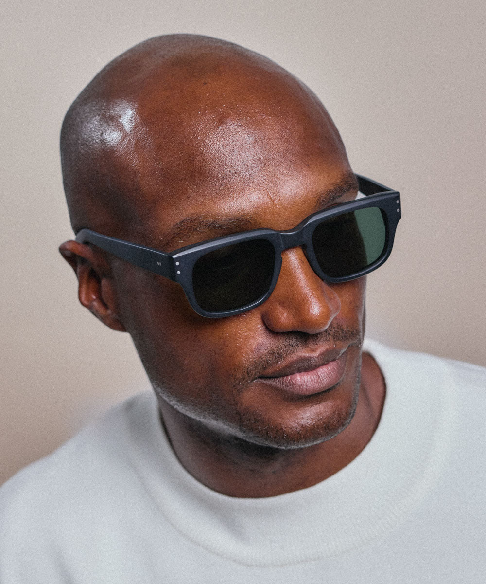 Johann Wolff Martin Matte Black Sunglasses