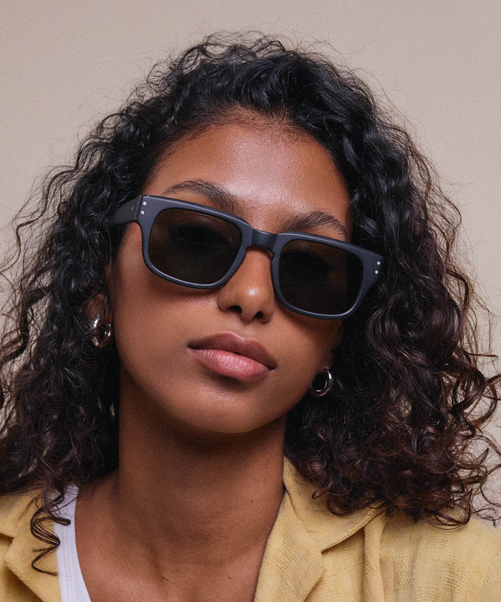 Johann Wolff Martin Matte Black Sunglasses