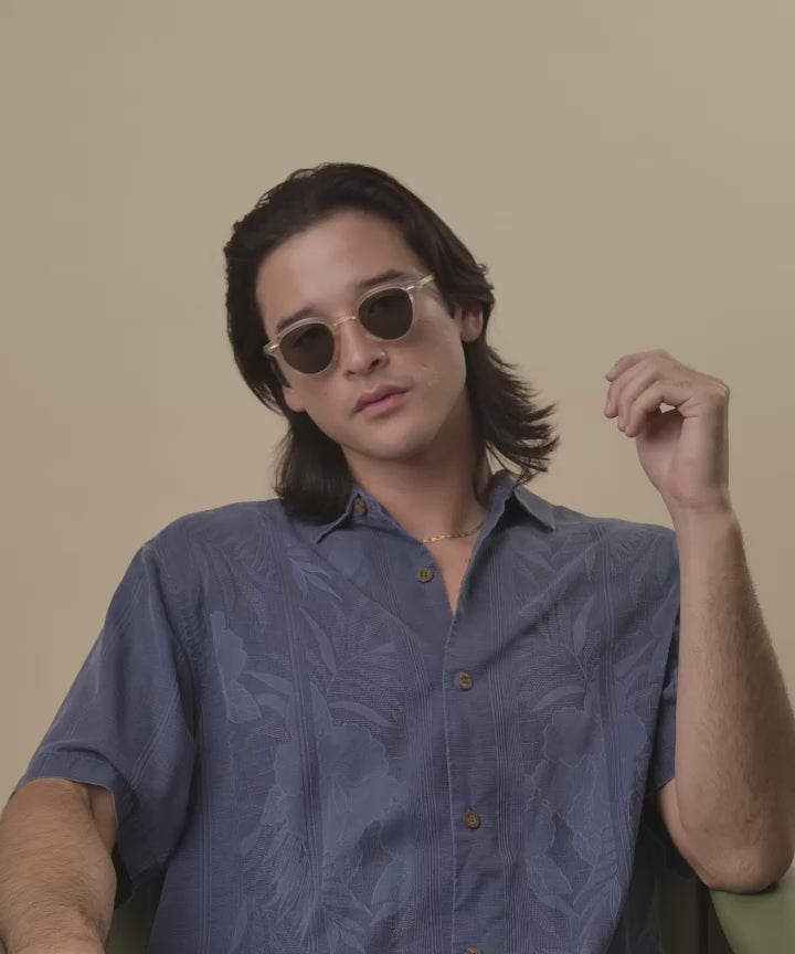 Johann Wolff Zhan Champagne Sunglasses