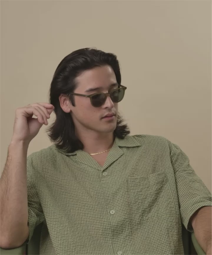 Johann Wolff Frankie Matte Army Sunglasses