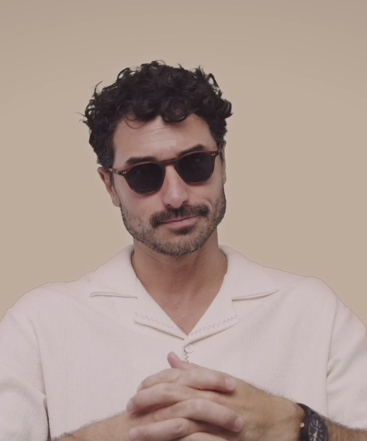 Johann Wolff Otto Matte Havana Sunglasses