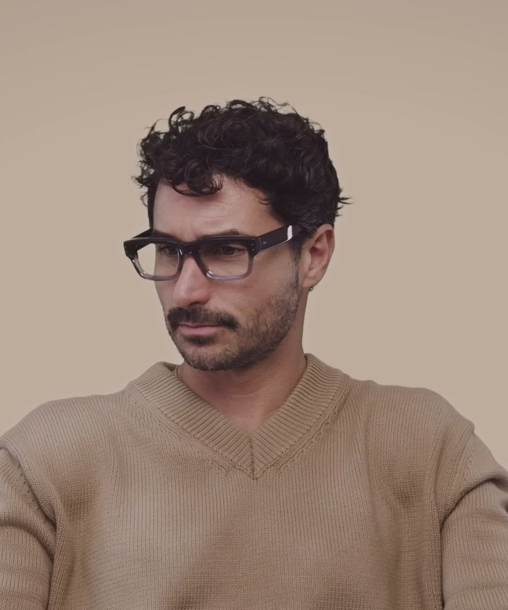 Johann Wolff Konrad Black Fade Eyeglasses